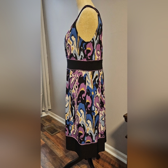 R&M Richards Sleeveless Multi color Dress size 12 - Picture 3 of 5